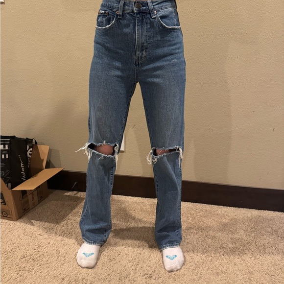 Pistola High Rise Roller Blue Jeans - Picture 2 of 4